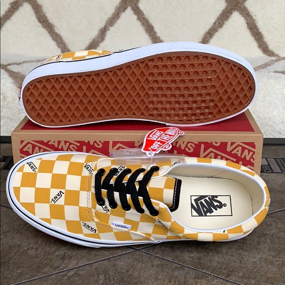 •VANS ERA big checkerboard yellow/true white Mens - Picture 5 of 16